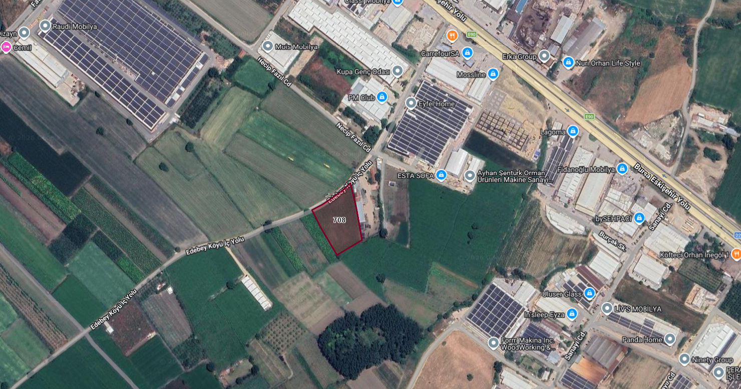 BURSA İNEGÖL YENİCE SANAYİ İÇİNDE ANKARA ASFALTINA 300 METRE