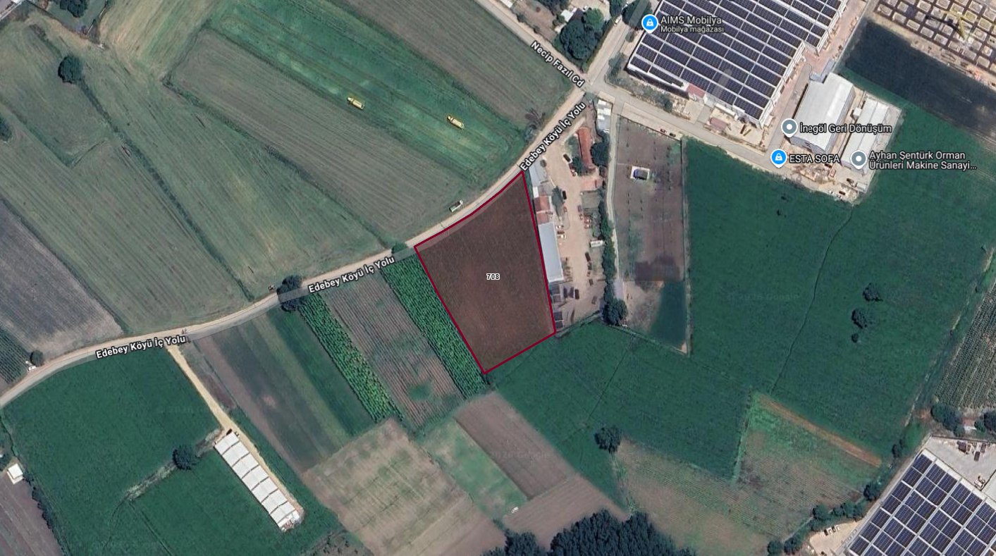 BURSA İNEGÖL YENİCE SANAYİ İÇİNDE ANKARA ASFALTINA 300 METRE