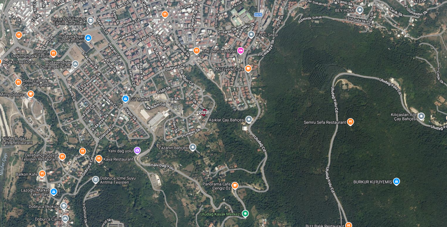 Bursa Doburcada 2 Parsel Üzerinde, 7+1 Villa ve 750 m² Arsa