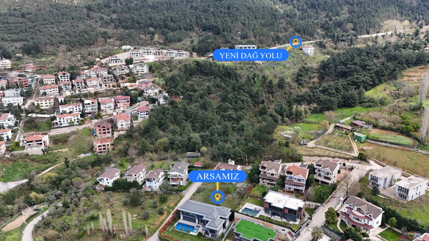 Bursa Doburcada 2 Parsel Üzerinde, 7+1 Villa ve 750 m² Arsa