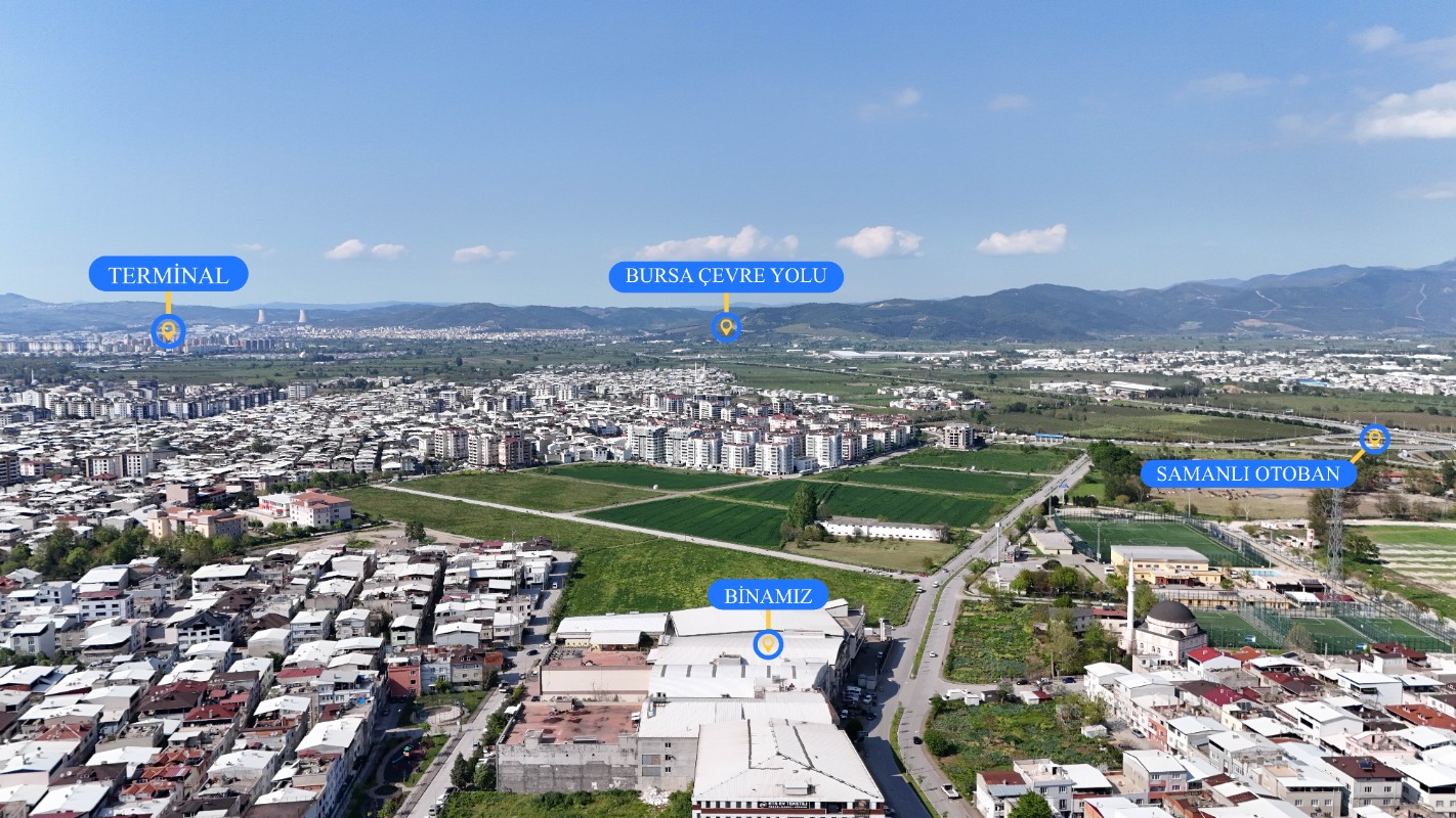 Bursa Yıldırım Yunus Emrede 7.250 m² Komple Satılık Bina