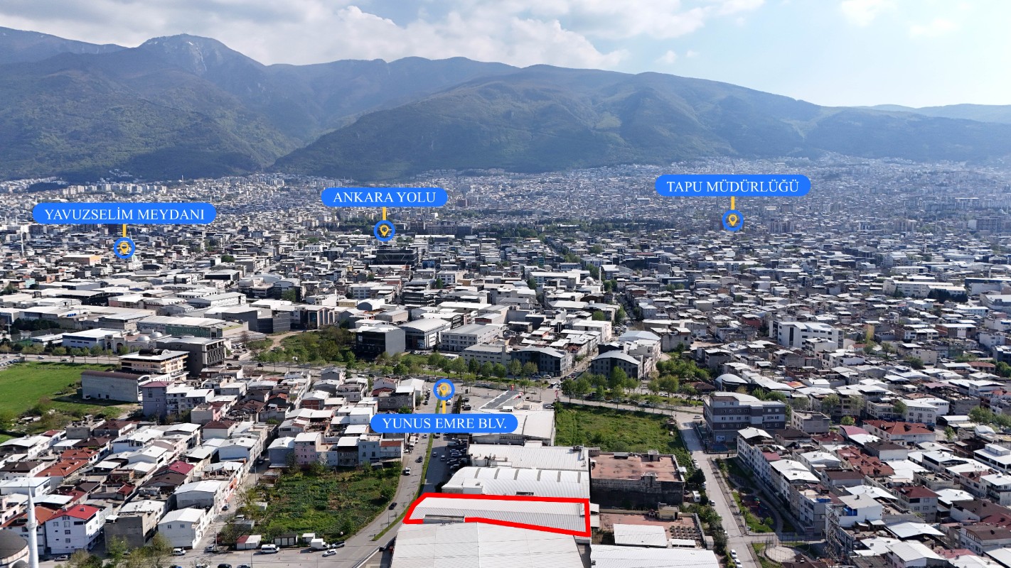 Bursa Yıldırım Yunus Emrede 7.250 m² Komple Satılık Bina