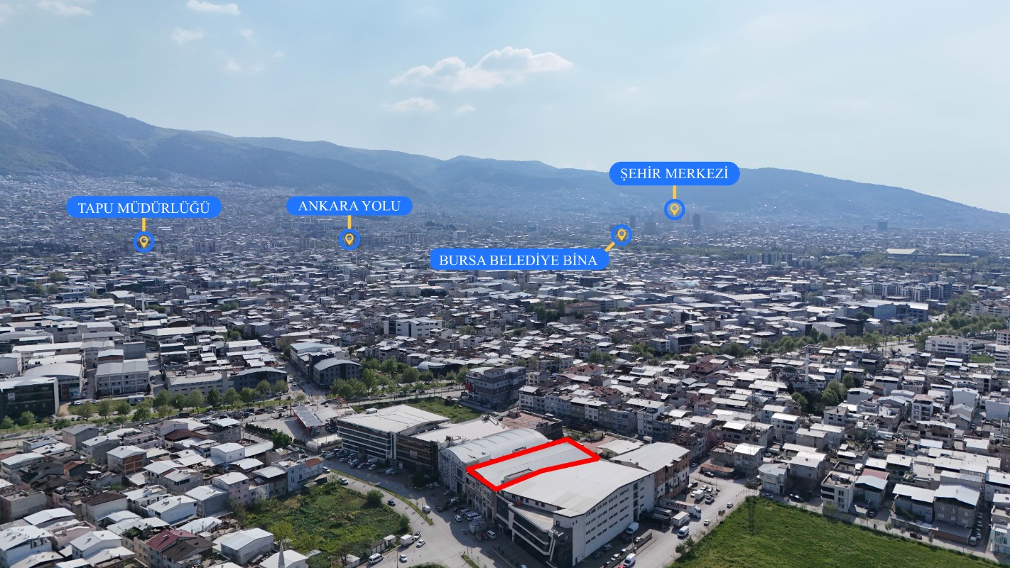 Bursa Yıldırım Yunus Emrede 7.250 m² Komple Satılık Bina