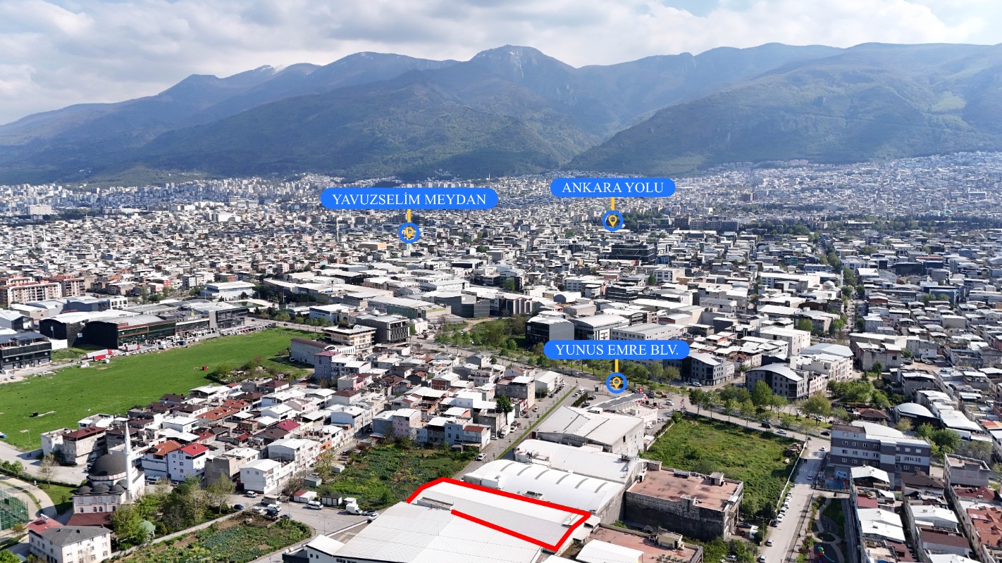 Bursa Yıldırım Yunus Emrede 7.250 m² Komple Satılık Bina