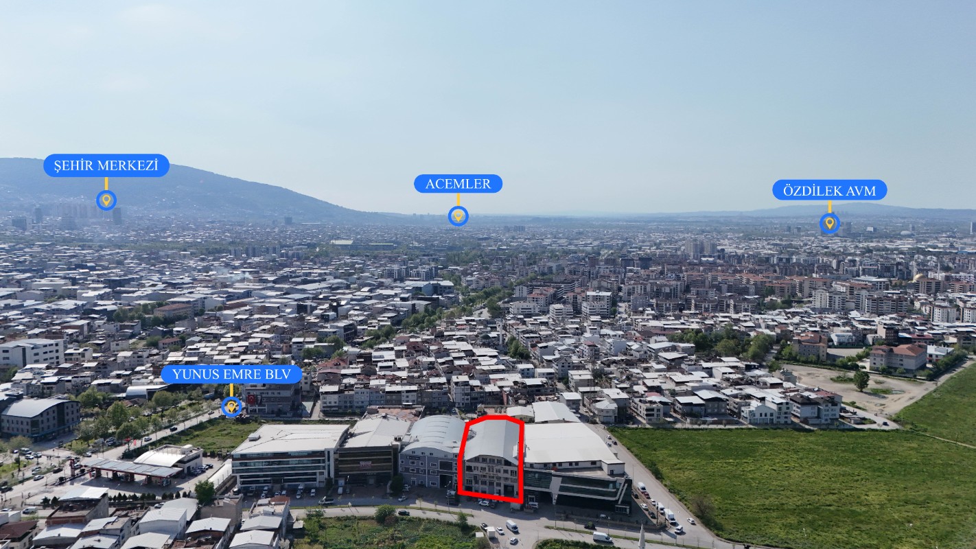 Bursa Yıldırım Yunus Emrede 7.250 m² Komple Satılık Bina