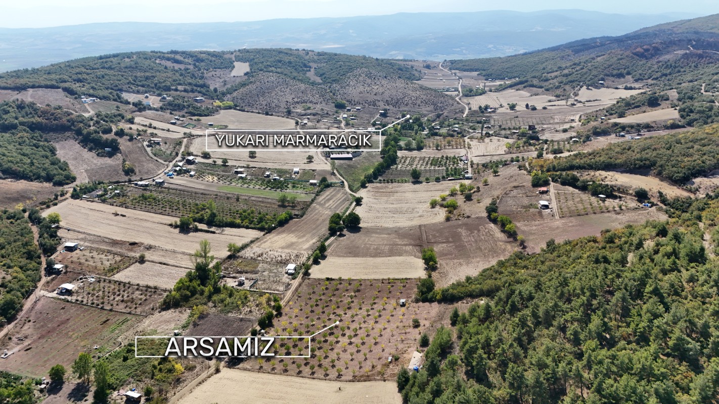 BURSA YENİŞEHİR MARMARACIKTA YAPI KAYITLI SATILIK BAHÇE