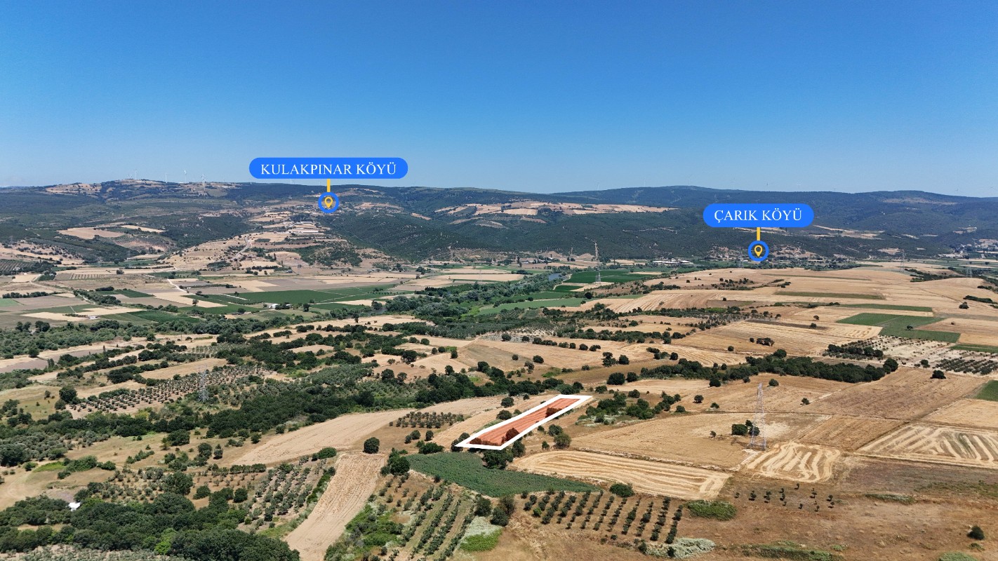 BURSA KARACABEY HARMANLI'DA SATILIK 3.550 M² YATIRIMLIK TARLA