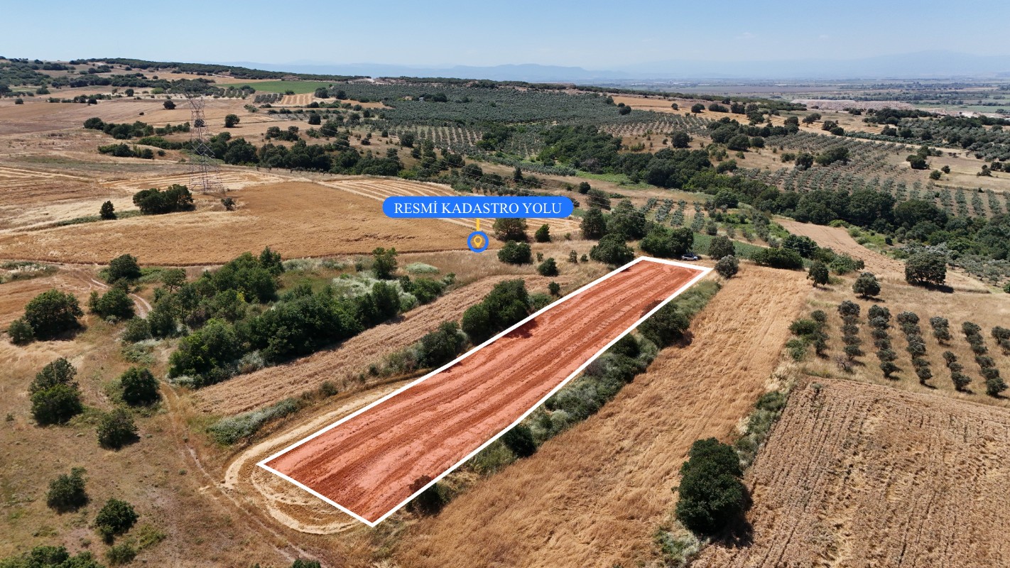 BURSA KARACABEY HARMANLI'DA SATILIK 3.550 M² YATIRIMLIK TARLA