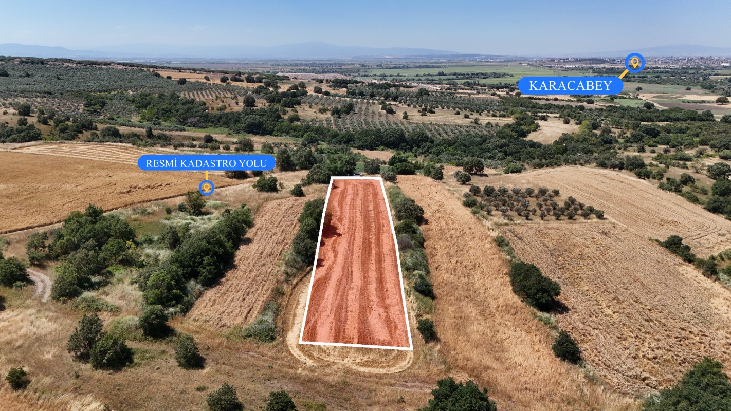 BURSA KARACABEY HARMANLI'DA SATILIK 3.550 M² YATIRIMLIK TARLA
