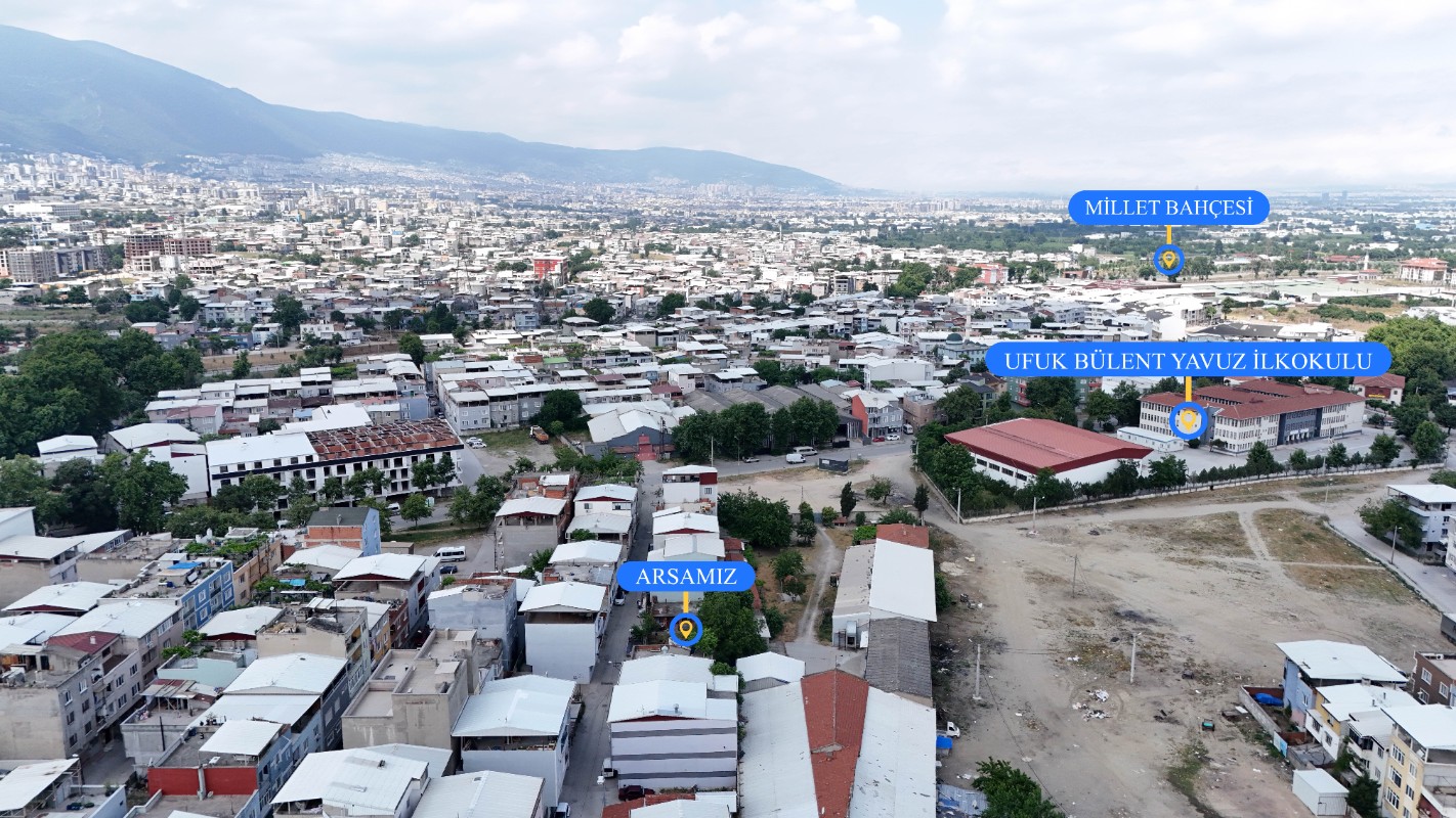 Bursa Yıldırım Demetevler'de Proje ve Ruhsat Almaya Uygun Satılık Arsa