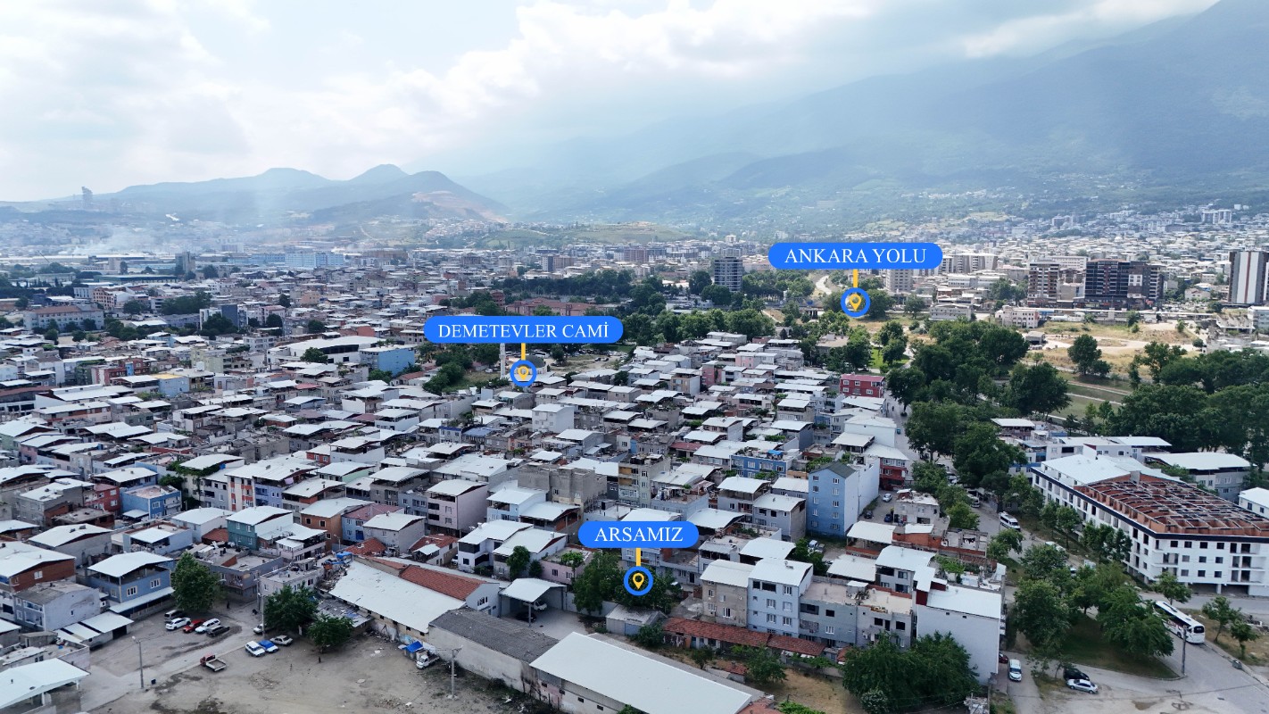 Bursa Yıldırım Demetevler'de Proje ve Ruhsat Almaya Uygun Satılık Arsa