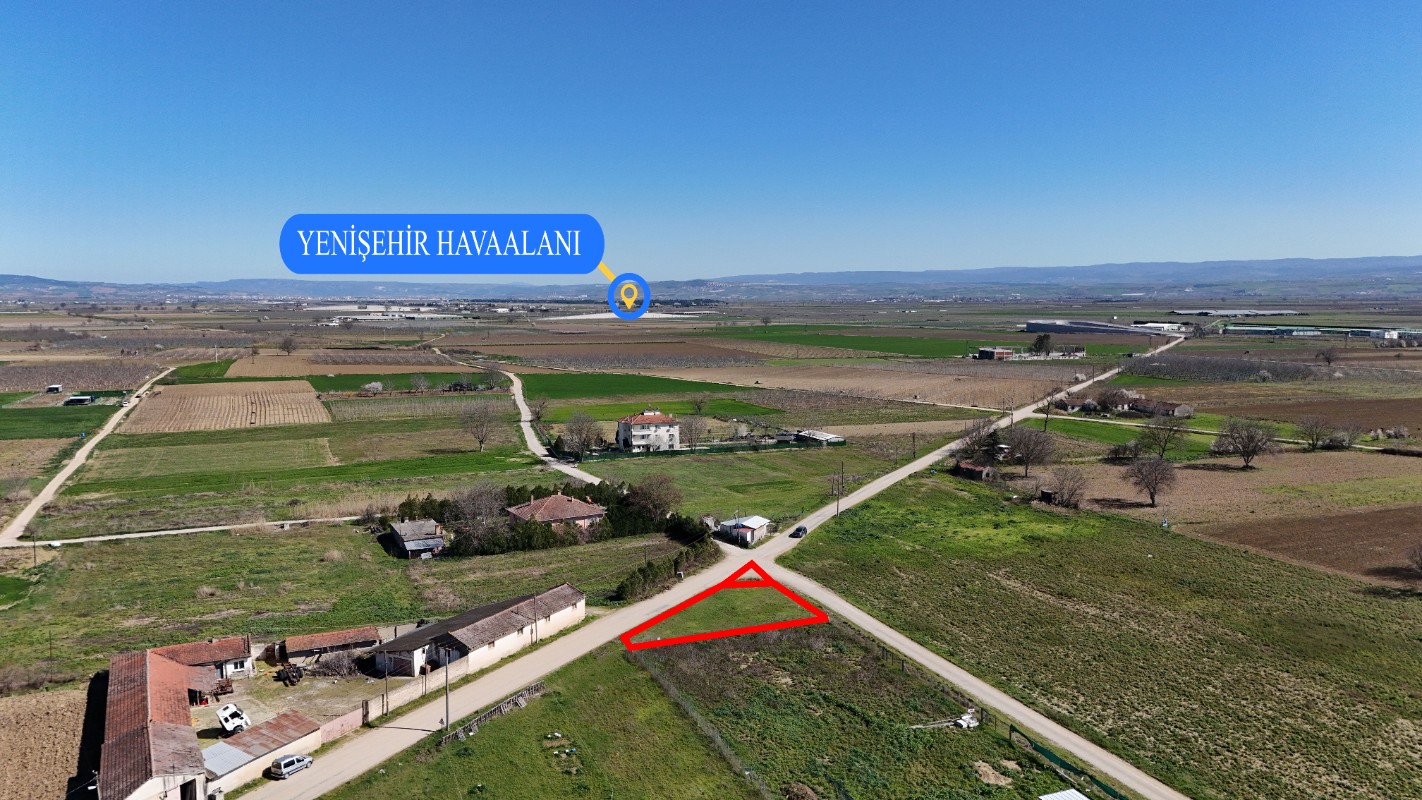 Bursa Yenişehir Koyunhisarda 594 m² Satılık Arsa | Yola Cephe