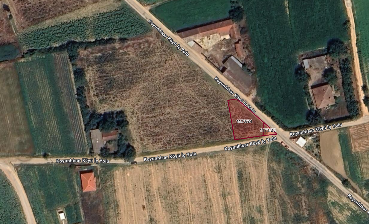 Bursa Yenişehir Koyunhisarda 594 m² Satılık Arsa | Yola Cephe