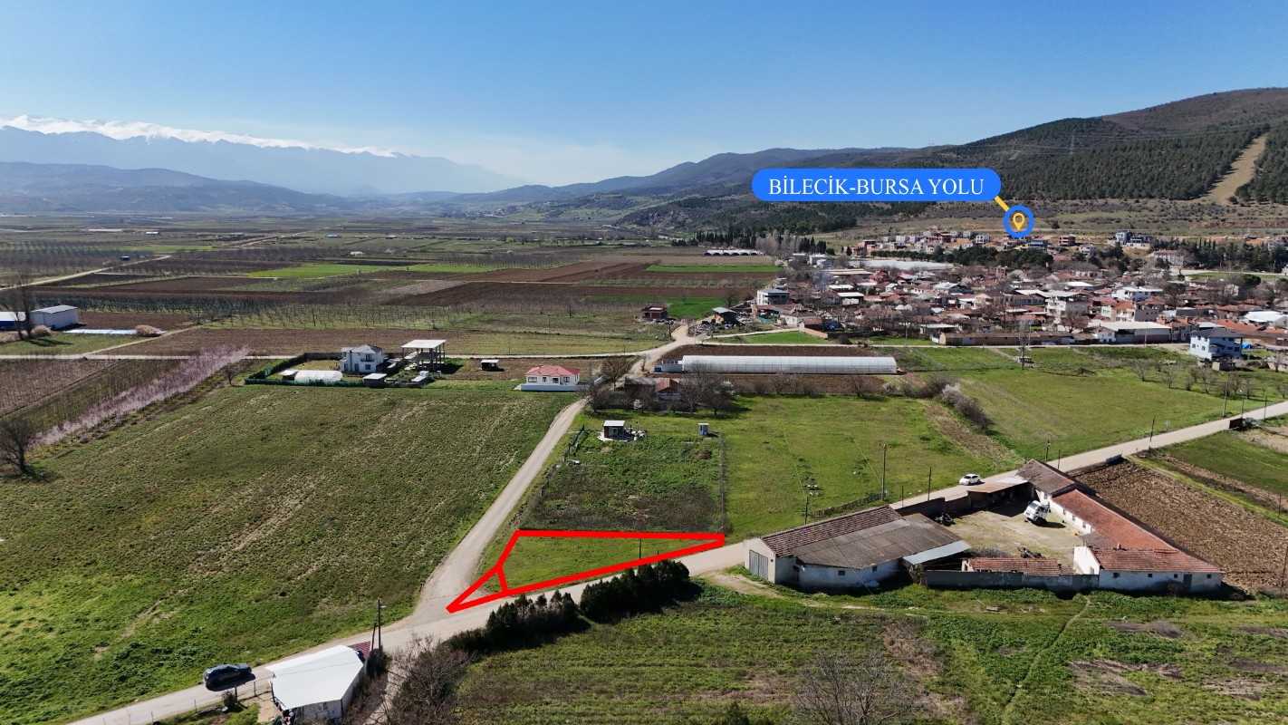 Bursa Yenişehir Koyunhisarda 594 m² Satılık Arsa | Yola Cephe