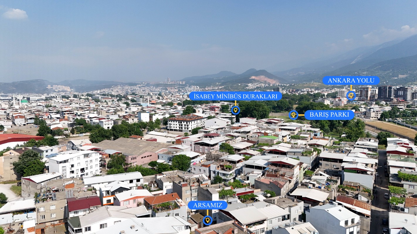 BURSA YILDIRIM DEMETEVLER RUHSATI HAZIR 4 DAİRELİK ARSA