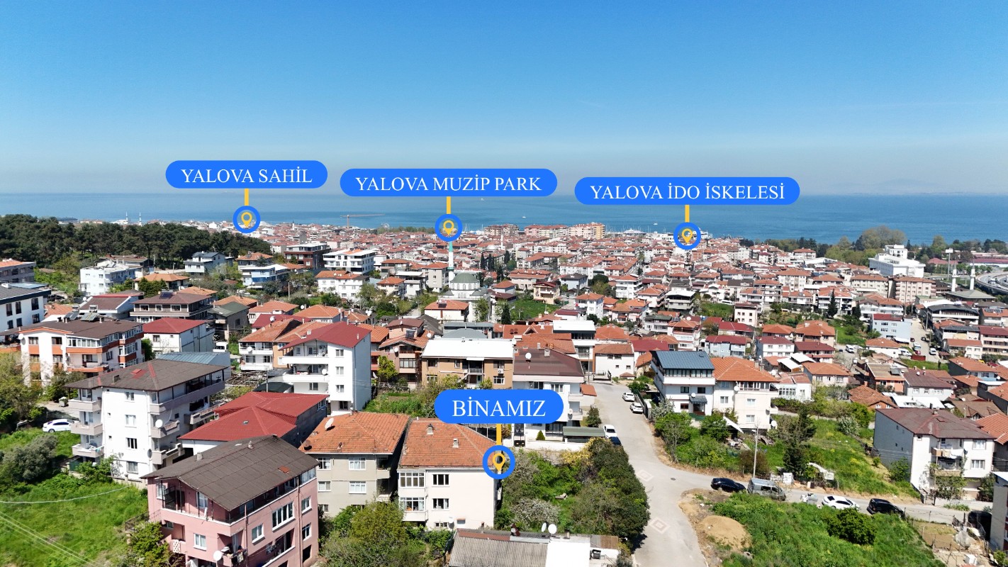 YALOVA MERKEZ BAYRAKTEPE MAHALLESİNDE SATILIK BİNA + ARSA