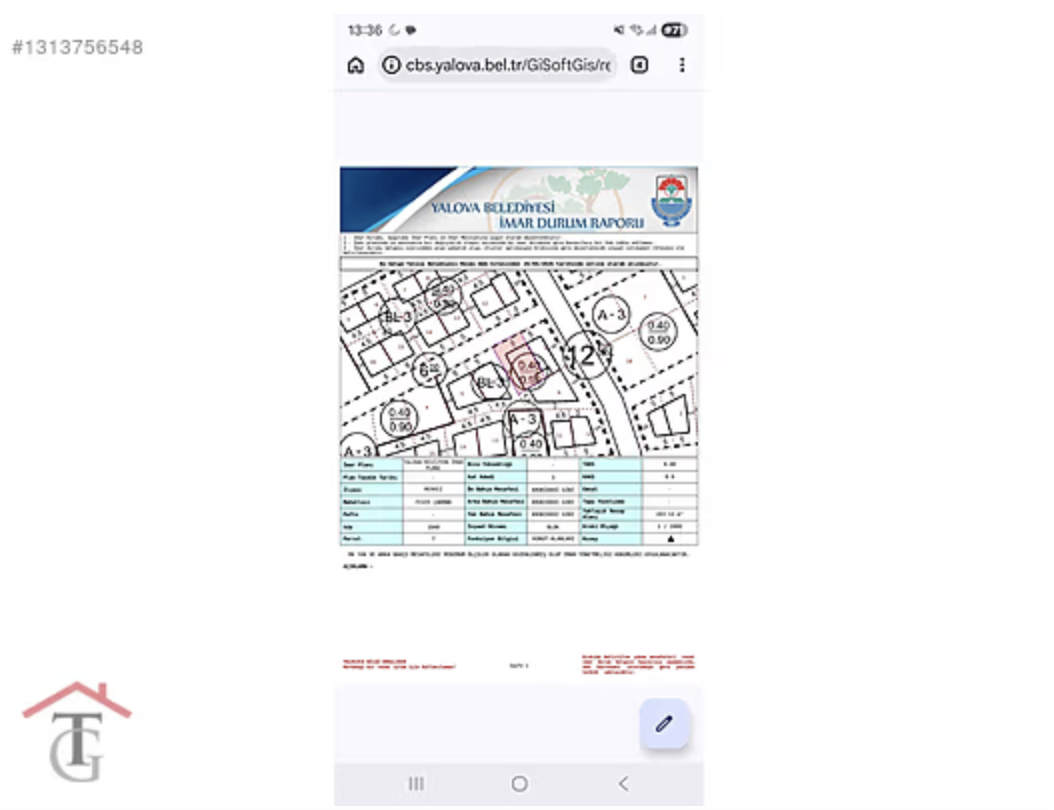YALOVA MERKEZ BAYRAKTEPE MAHALLESİNDE SATILIK BİNA + ARSA
