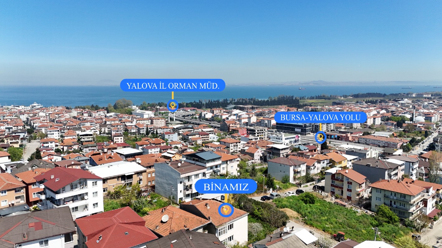 YALOVA MERKEZ BAYRAKTEPE MAHALLESİNDE SATILIK BİNA + ARSA