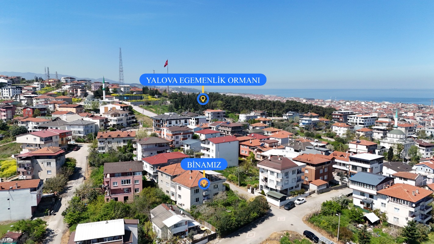 YALOVA MERKEZ BAYRAKTEPE MAHALLESİNDE SATILIK BİNA + ARSA