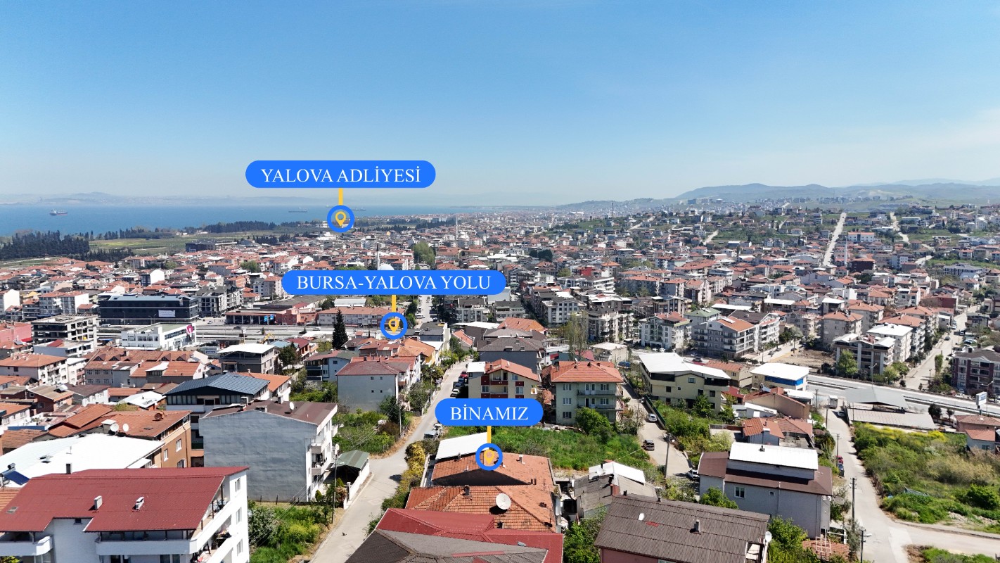YALOVA MERKEZ BAYRAKTEPE MAHALLESİNDE SATILIK BİNA + ARSA