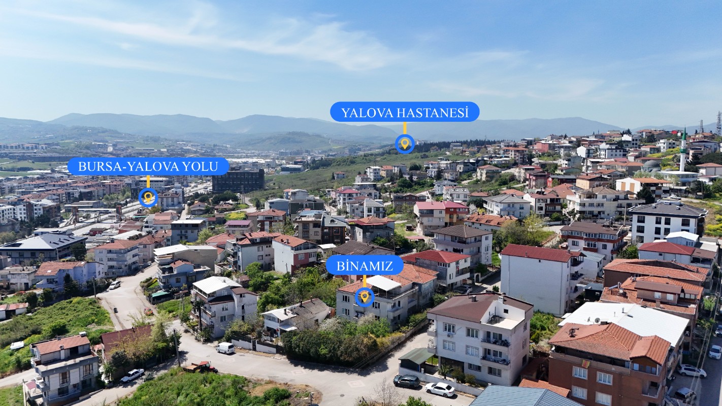 YALOVA MERKEZ BAYRAKTEPE MAHALLESİNDE SATILIK BİNA + ARSA